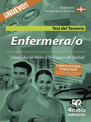 cover image of Enfermera/o de Osakidetza-Servicio Vasco de Salud. Test del Temario